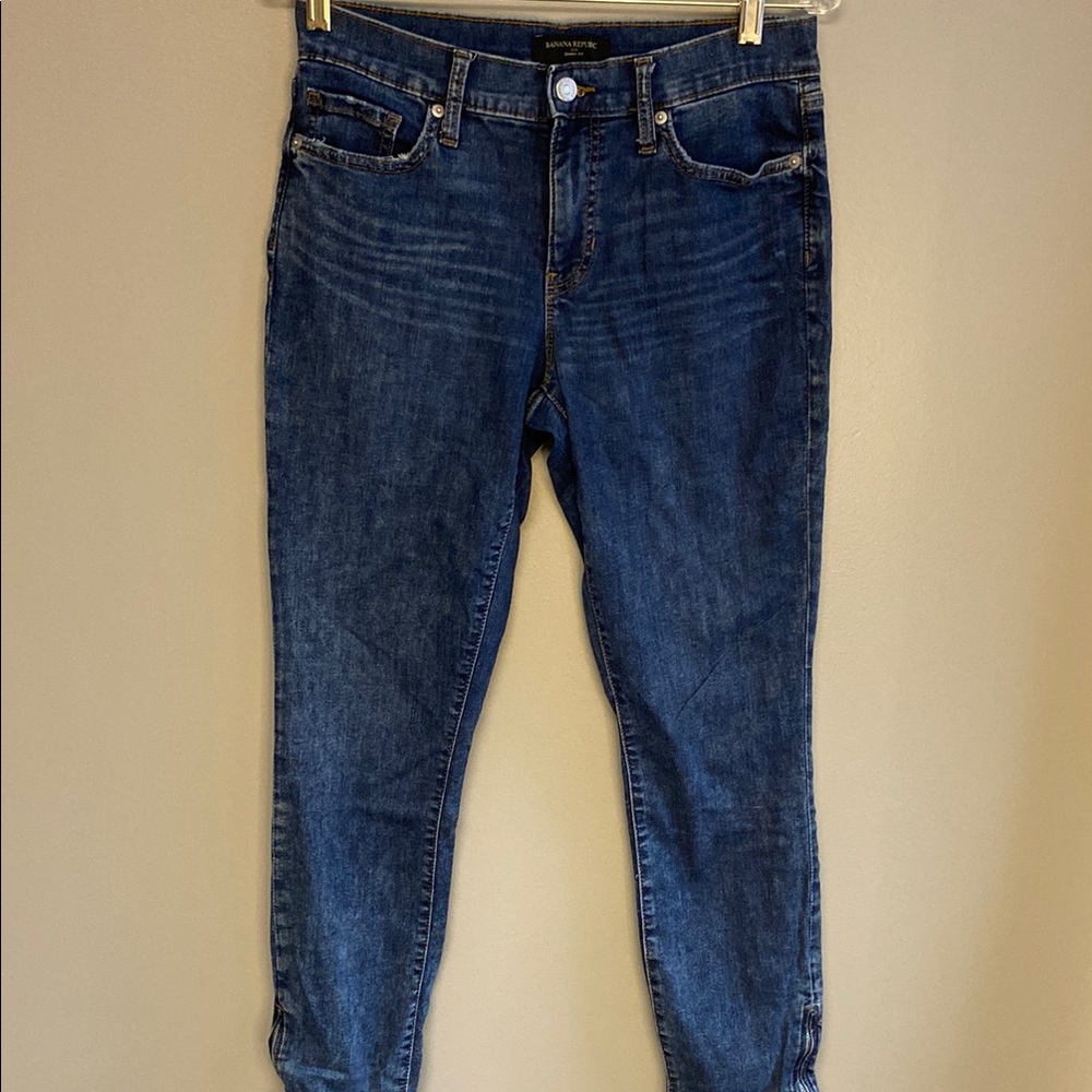 Banana Republic Blue Ankle Cropped Jeans